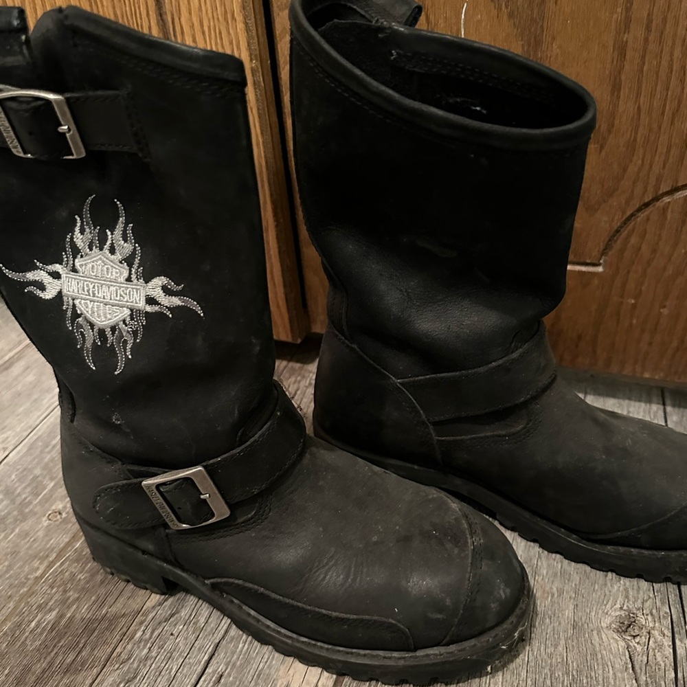 Harley-Davidson Riding Boots High-Quality Leather